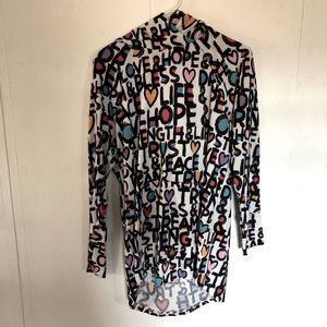 LuLaRoe words hoodie sz large